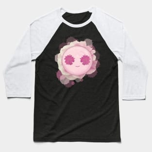 Flower Smiley - creamy pink Baseball T-Shirt